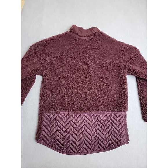 Athleta Fleece Pullover Womens XS Purple Fleece Deep Pile Outdoor Running Hiking - Picture 11 of 16